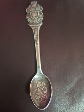 Rolex Silver Souvenir Spoon with Lucerne Crest